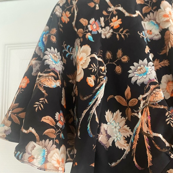 Stunning Les Reveries Silk Floral Midi Dress in Liberty Print Size 0 - Picture 5 of 10